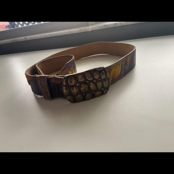 Colorful PONY skin belt with lovely buckle. - Picture 2 of 5